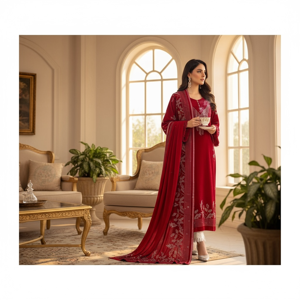 👑 Range Anabiya's AN-700: Regal Handcrafted Velvet Couture 👑